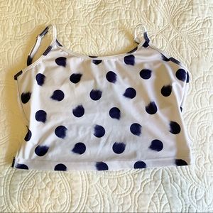 Kortni Jeane Brushed Dot, Ladderback Top, Size Large